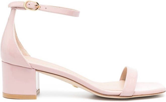 Stuart Weitzman Simplecurve sandalen met open neus Roze