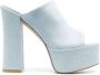 Stuart Weitzman Sky High sandalen met plateauzool Blauw - Thumbnail 1