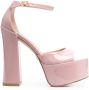 Stuart Weitzman Skyhigh sandalen met plateauzool Roze - Thumbnail 1