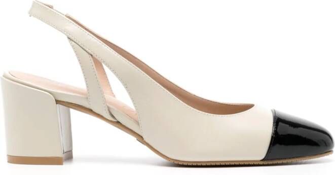 Stuart Weitzman Sleek 60 mm slingback pumps Beige