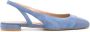 Stuart Weitzman Sleek slingback ballerina's Blauw - Thumbnail 1