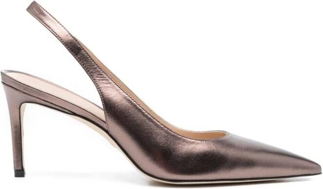 Stuart Weitzman Slingback pumps met puntige neus Bruin