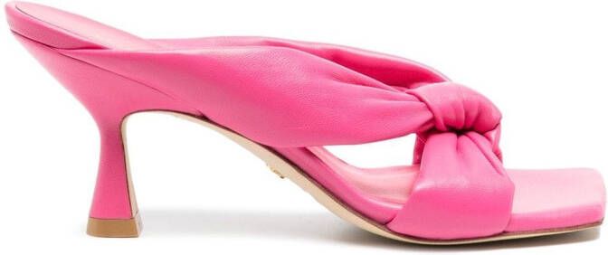 Stuart Weitzman Sandalen met vierkante neus Roze