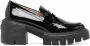 Stuart Weitzman Soho loafers van lakleer Zwart - Thumbnail 1