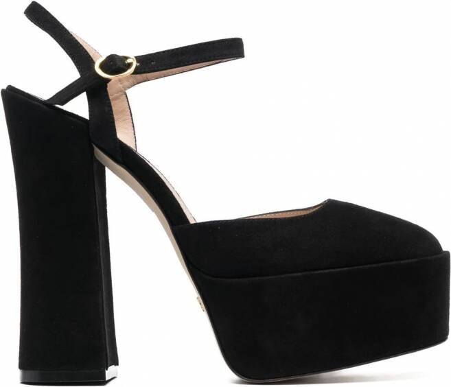 Stuart Weitzman Pumps met plateauzool Zwart