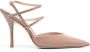 Stuart Weitzman Strapeze leren pumps Beige - Thumbnail 1