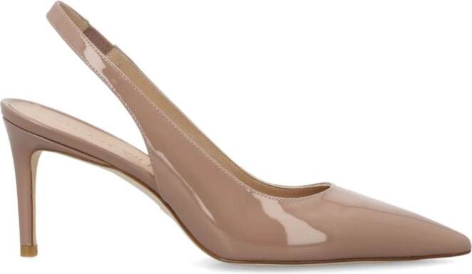 Stuart Weitzman Stuart 75 mm leren pumps Beige