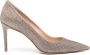 Stuart Weitzman Stuart 85mm pumps met glitter Goud - Thumbnail 1