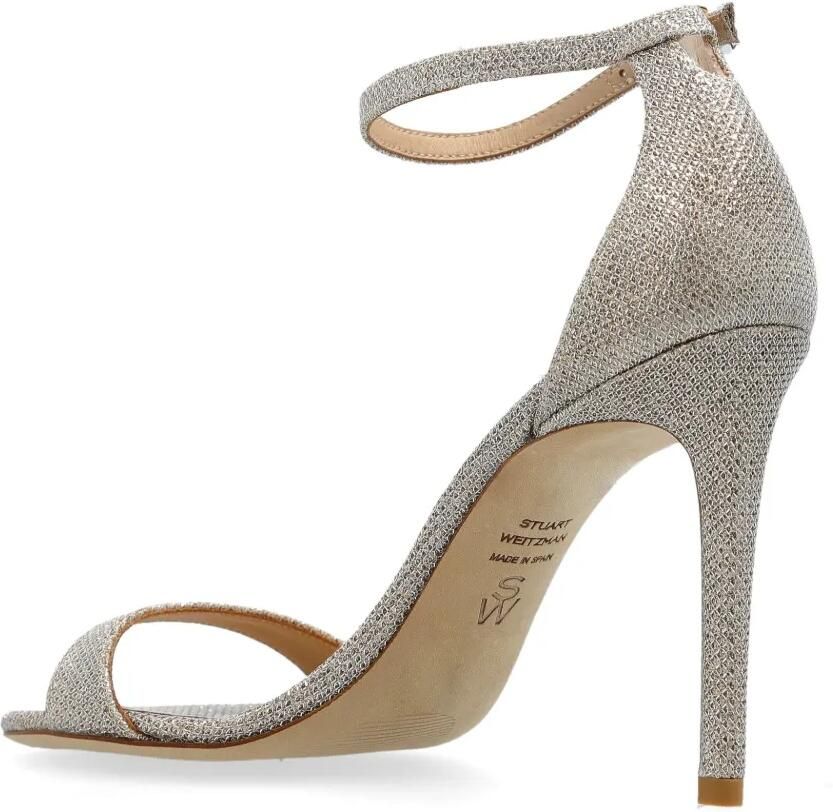 Stuart Weitzman 100 mm Nudist sandalen Beige - Foto 2