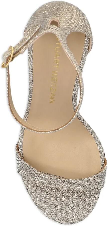 Stuart Weitzman 100 mm Nudist sandalen Beige - Foto 5