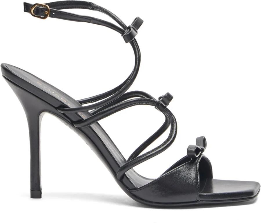 Stuart Weitzman 100mm Tully sandalen Zwart