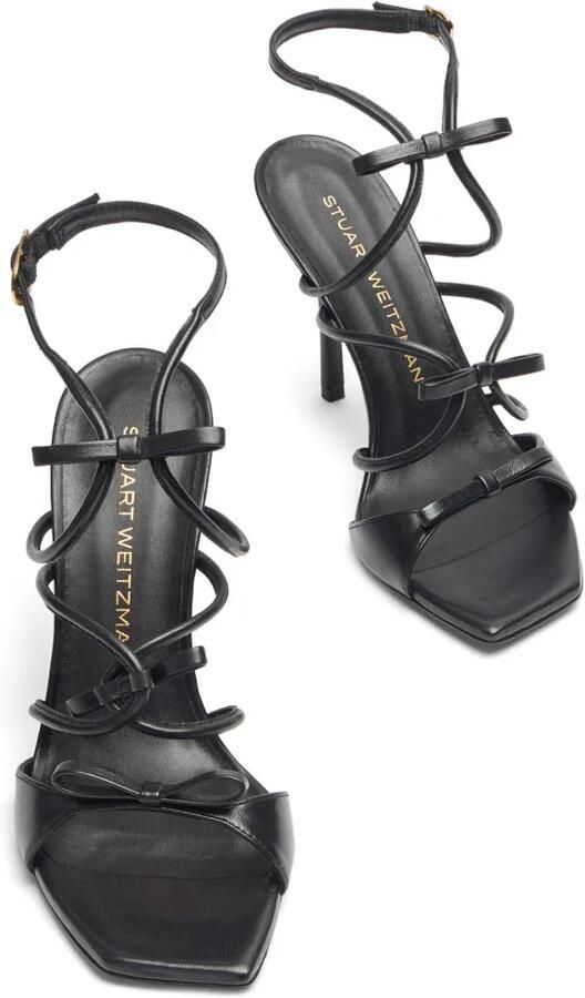 Stuart Weitzman 100mm Tully sandalen Zwart - Foto 5
