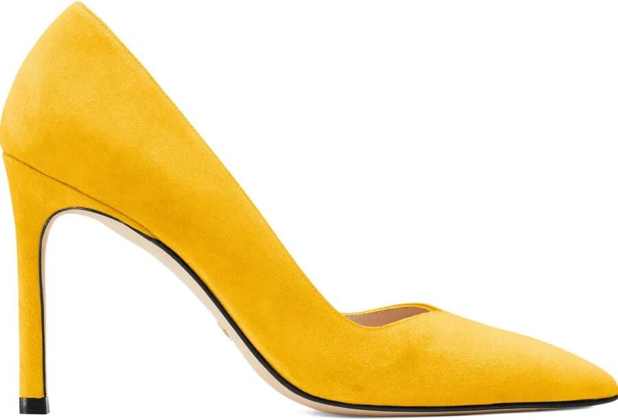 Stuart Weitzman 105 mm Anny pumps Geel