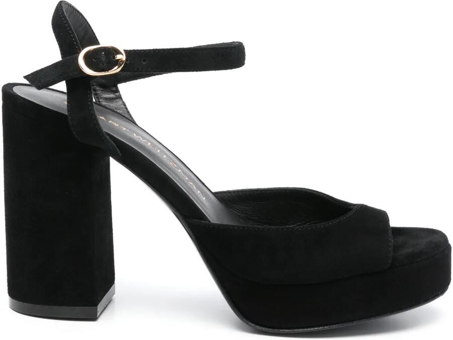 Stuart Weitzman 105 mm Dayna II sandalen Zwart
