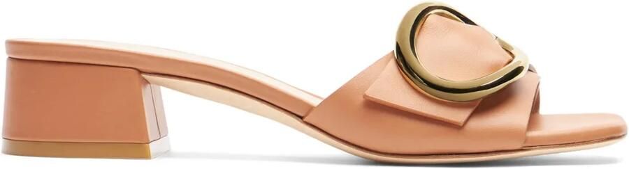 Stuart Weitzman 35 mm Benni muiltjes Bruin