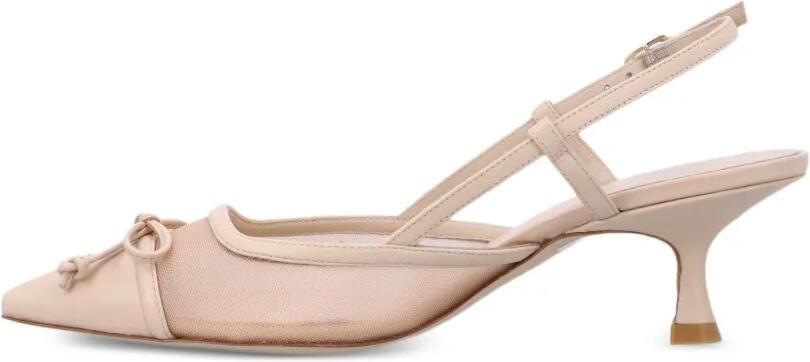 Stuart Weitzman 50 mm Kitty pumps Beige - Foto 4
