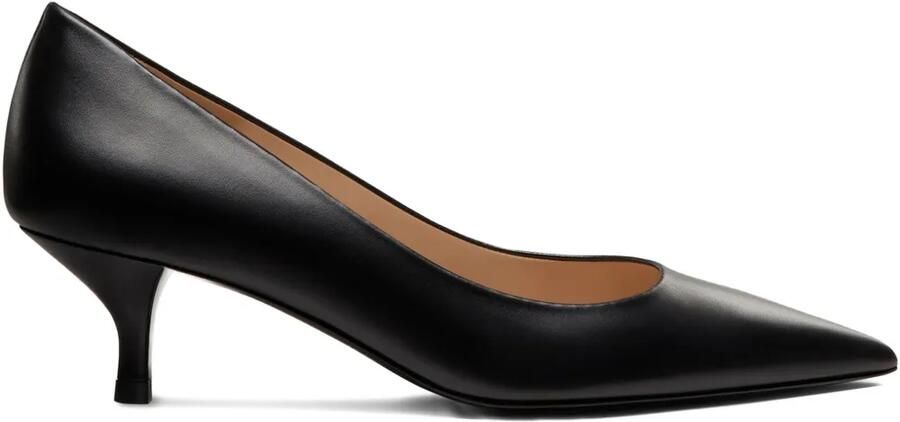 Stuart Weitzman 50 mm Power pumps met puntige neus Zwart