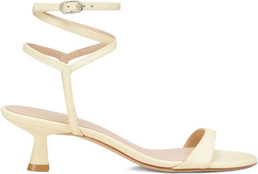 Stuart Weitzman 50 mm sandalen met gewikkeld design Beige