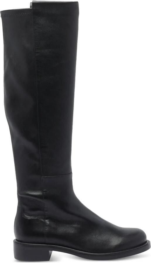 Stuart Weitzman 5050 Gisele leren overknee laarzen Zwart