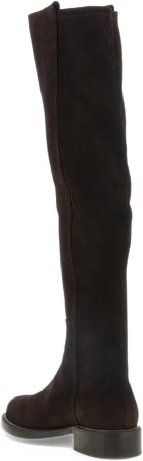 Stuart Weitzman 5050 Gisele suede over-the-knee boots Bruin - Foto 3