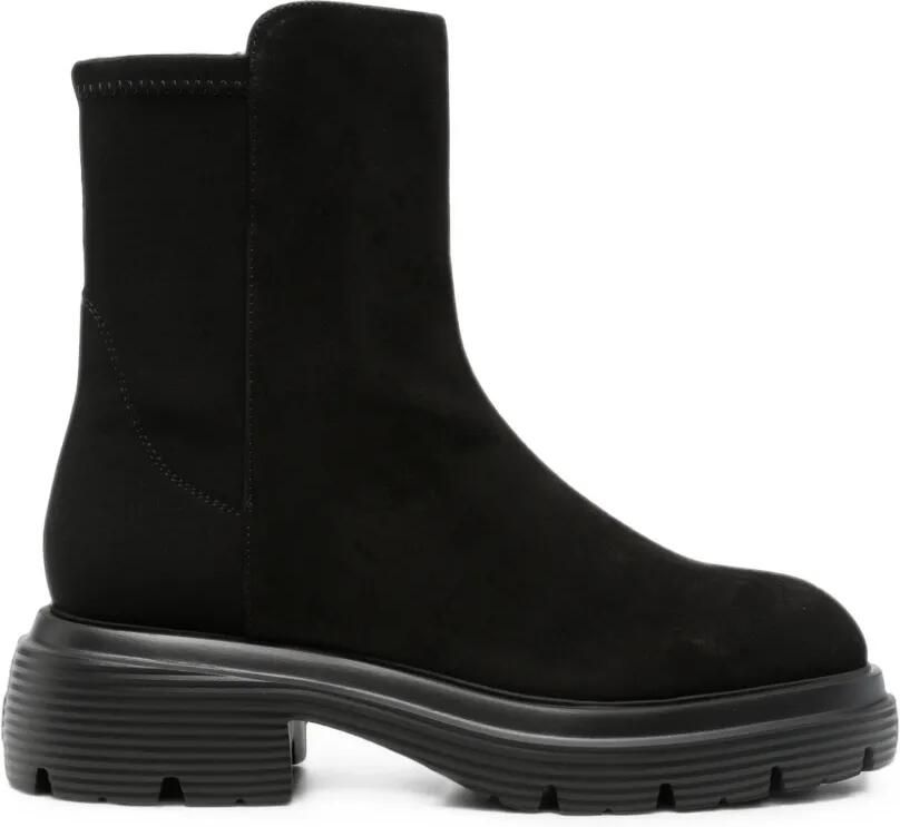 Stuart Weitzman 5050 Hudson enkellaarzen Zwart