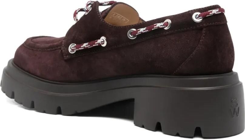 Stuart Weitzman 50mm loafers met plateauzool Rood - Foto 2