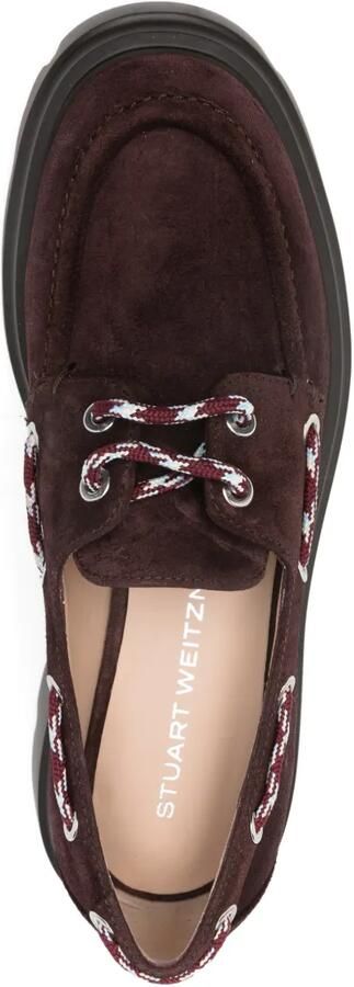 Stuart Weitzman 50mm loafers met plateauzool Rood - Foto 3