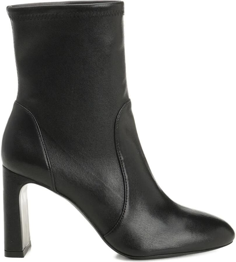 Stuart Weitzman 60 mm enkellaarzen met blokhak Zwart
