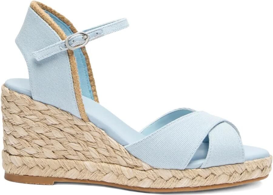 Stuart Weitzman 60 mm Mirela II espadrilles Blauw