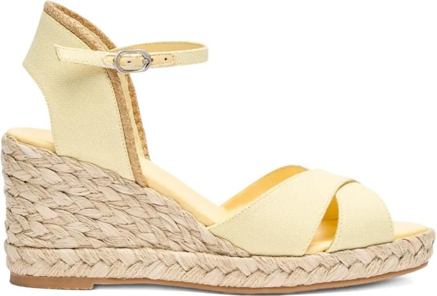 Stuart Weitzman 60 mm Mirela II espadrilles Geel