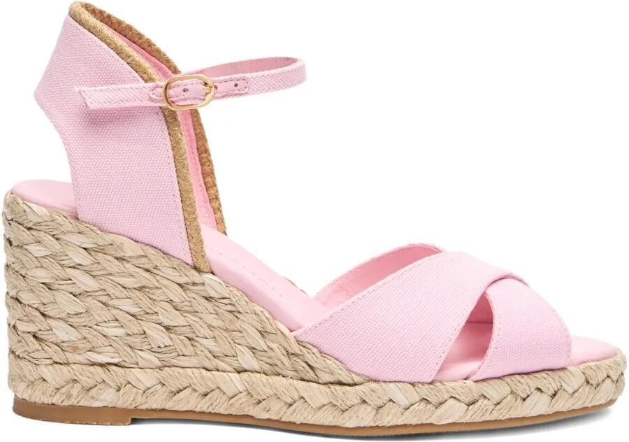 Stuart Weitzman 60 mm Mirela II espadrilles Roze