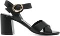 Stuart Weitzman 70 mm Benni sandalen Zwart - Zwart