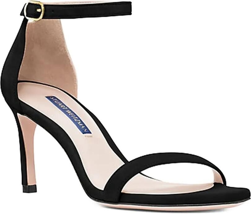 Stuart Weitzman 80 mm Nunakedstraight sandalen met enkelbandje Zwart - Foto 2