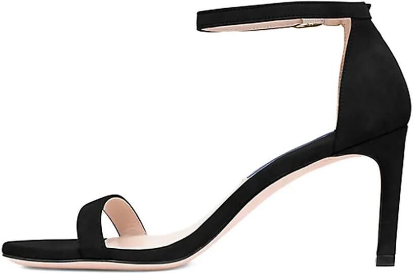 Stuart Weitzman 80 mm Nunakedstraight sandalen met enkelbandje Zwart - Foto 4