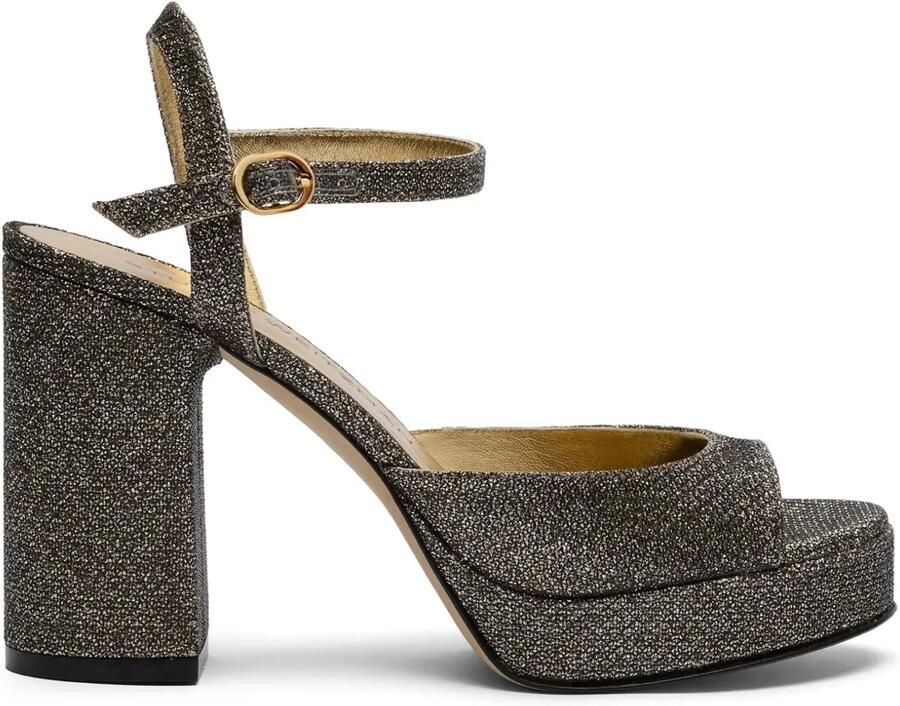 Stuart Weitzman 95 mm Dayna II sandalen Zwart
