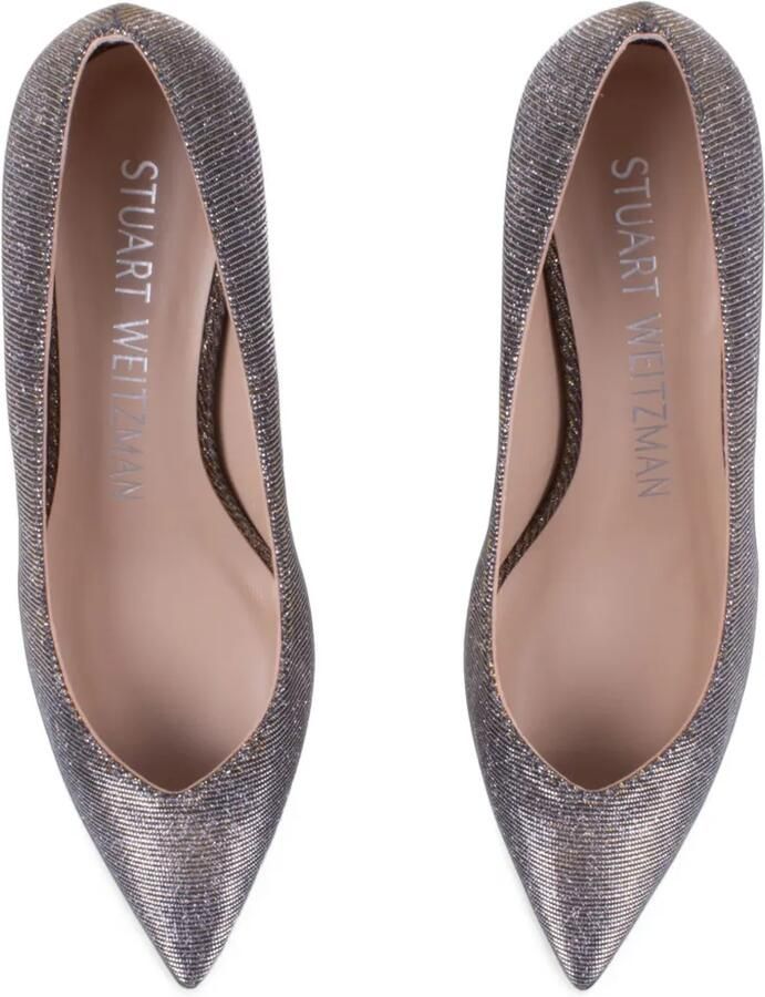 Stuart Weitzman Anny 50 pumps met puntige neus Grijs - Foto 4