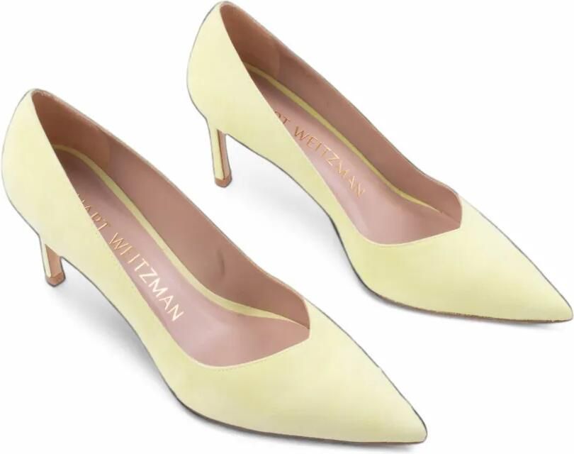 Stuart Weitzman Anny pumps met puntige neus Geel - Foto 2