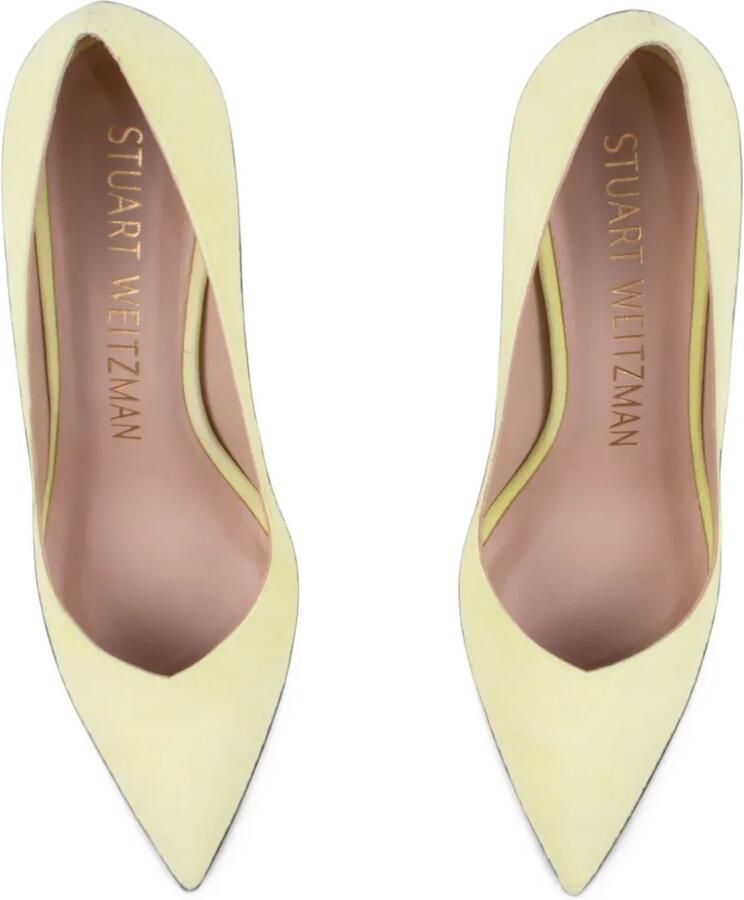Stuart Weitzman Anny pumps met puntige neus Geel - Foto 4