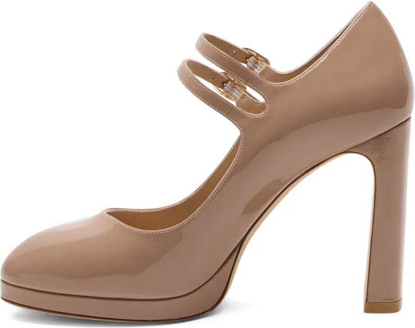 Stuart Weitzman Babette Mary Jane sandalen met plateauzool Beige - Foto 3