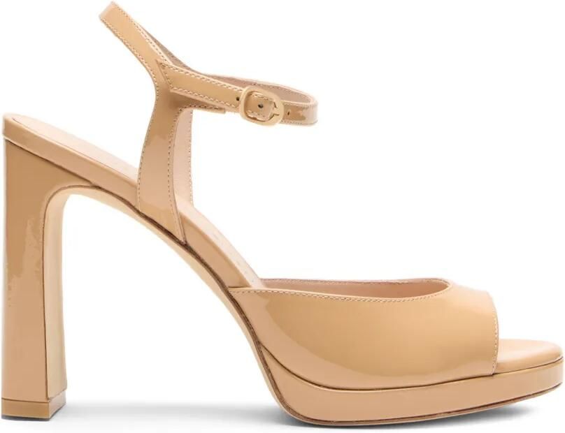 Stuart Weitzman Babette sandalen met plateauzool Beige