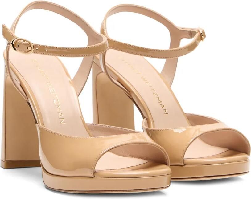Stuart Weitzman Babette sandalen met plateauzool Beige - Foto 4