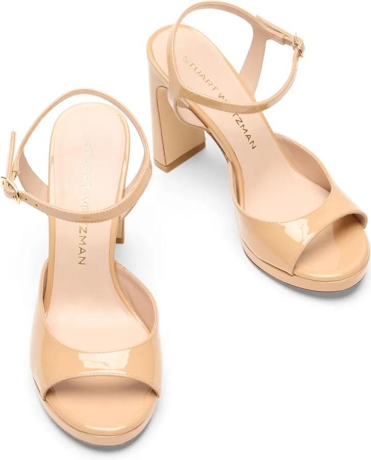 Stuart Weitzman Babette sandalen met plateauzool Beige - Foto 2