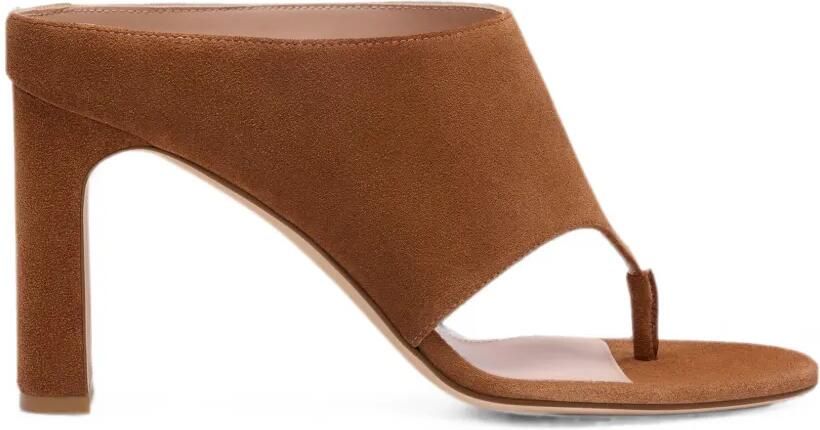 Stuart Weitzman Babette Thong slip-on sandalen Bruin