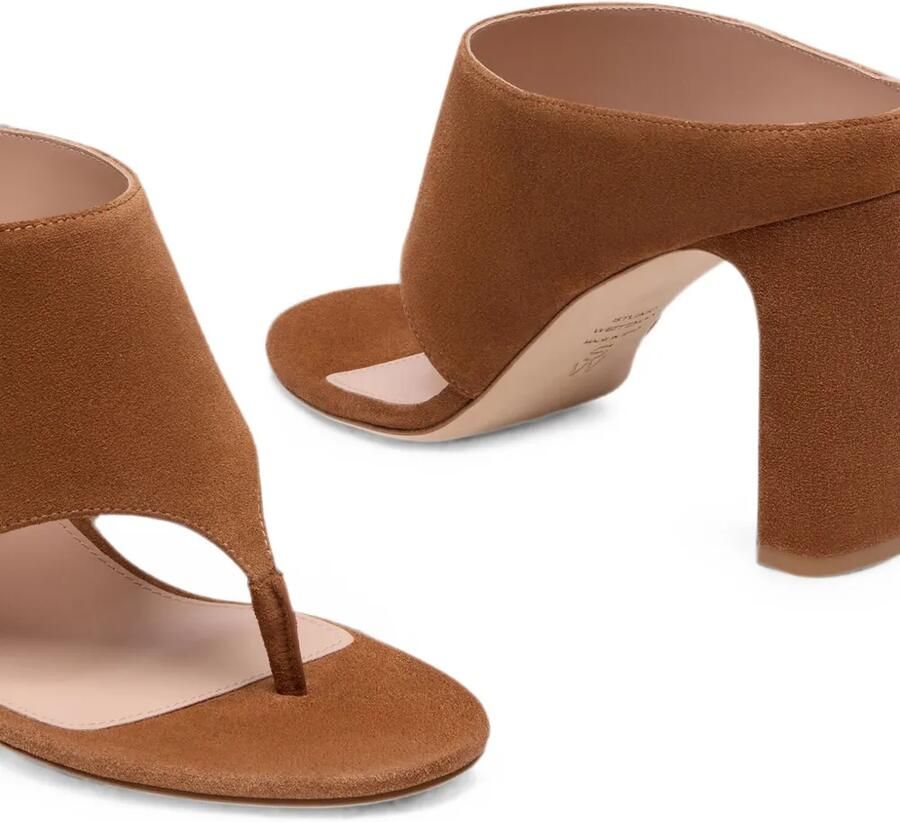 Stuart Weitzman Babette Thong slip-on sandalen Bruin - Foto 2