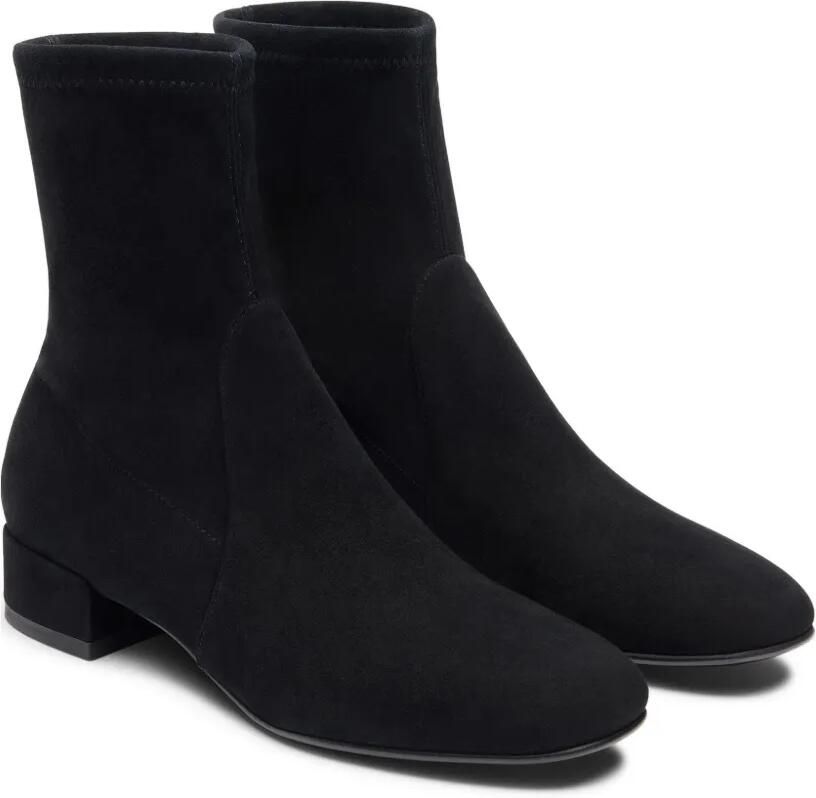 Stuart Weitzman Bacari 25 suède enkellaarzen Zwart - Foto 3