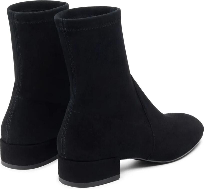 Stuart Weitzman Bacari 25 suède enkellaarzen Zwart - Foto 4