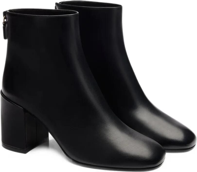 Stuart Weitzman Bacari leren enkellaarzen Zwart - Foto 4