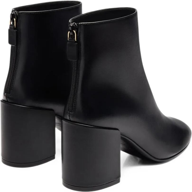 Stuart Weitzman Bacari leren enkellaarzen Zwart - Foto 2