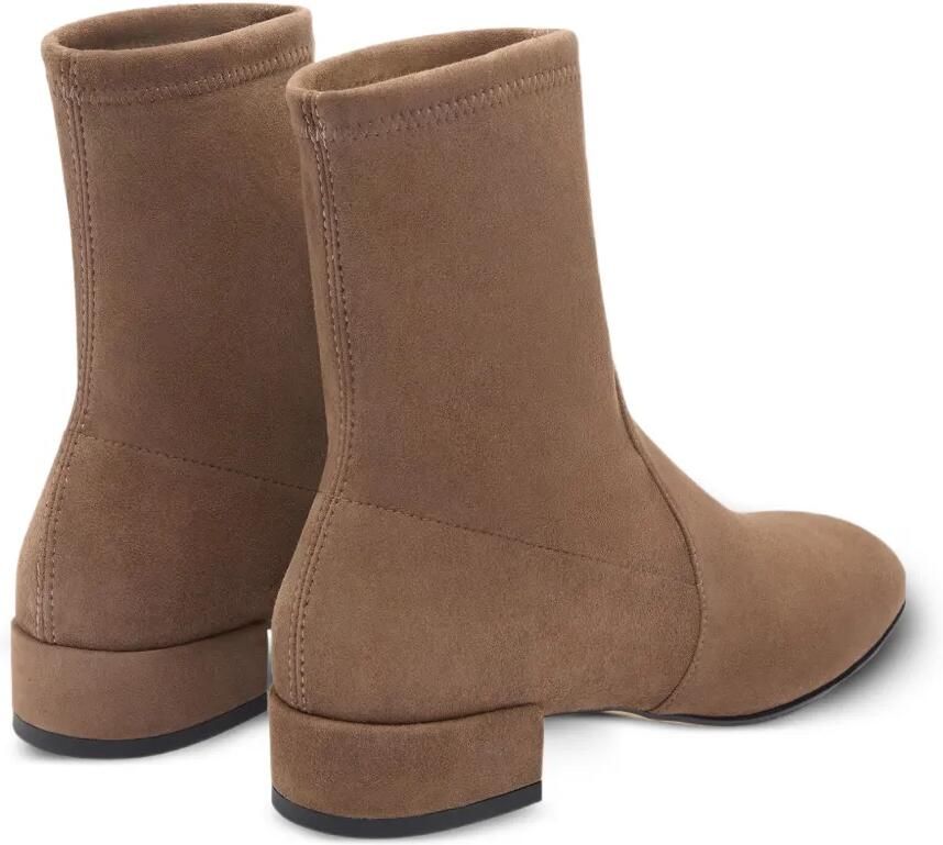 Stuart Weitzman Bacari enkellaarzen van stretchsuède Bruin - Foto 3