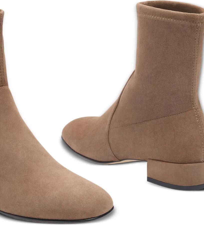 Stuart Weitzman Bacari enkellaarzen van stretchsuède Bruin - Foto 2